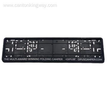 Plastic car license plate frame